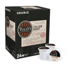 Tully s Coffee Italian Roast Keurig K-cup Pods  Dark Roast Coffee  24 Count