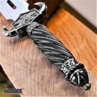 12 5  Dragon Claw Twin Blade Fixed Blade Dagger W  Dragon Hand Guard W  Sheath