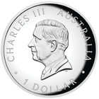 2024 Australia Kangaroo 1oz  1 Silver Proof Colored High Relief Coin