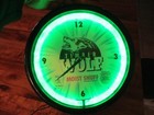 Timber Wolf Moist Snuff Advertising Chewing Tobacco Electric Clock