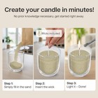 Comforder 14oz Light Green Sand Scented Pearled Candle Kit W  Wicks - Jasmine