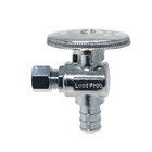 100 Pack Xfitting 1 4  Od Compression X 1 2  Pex-b Angle Valve  Lead Free Brass