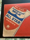 Vintage All Star Dairies Cardboard Milk Advertising Sign Marshalltown Iowa 