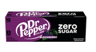 Dr Pepper Blackberry Zero Sugar Soda Pop 12 Fl Oz 12 Pack Cans - Free Shipping