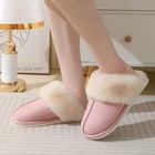 Winter Warm Plush Home Slippers Indoor Fur Slippers Women Soft Lined Cotton