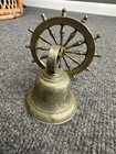 Vintage Metal Bell Nautical Ship Boat Sailor Wheel Chime 4  Dinner Bell