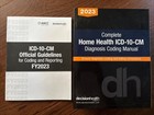 2023 Icd-10-cm Complete Home Health Diagnostic Coding Manual And Guidelines Set