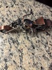 Handmade Metal Motorcycle Sculpture Recycled Art Iron Motorbike Model Collection