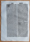 Saint Bonifacio - Post Incunable Woodcut Leaf P  Natalibus - 1508