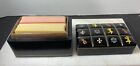 Vintage Genuine Leather Made In Italy Dual Playing Card Box Painted
