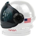 Underwraps Space Helmet With Movable Visor Adult Unisex Costume Accessory White