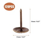 Bivethoi 120 Pcs Upholstery Tacks  7 16  Dia Antique Red 7 16   Copper