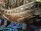 Tribal Pacific Island Wood Death Soul Boat Large Vintage Hand Carved Canoe