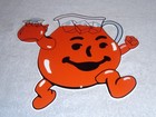 Vintage Kool Aid Man        Red Pitcher Drink Guy 12  Metal Soda Gasoline Oil Sign