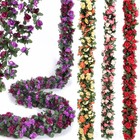 9pcs Fake Rose Vines 8 2ft Artificial Flower Garland 45 Heads Wedding Arch Wall