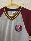 Grateful Dead The Dead Baseball Jersey 80s Med large Usa  Short Sleeve Rare Vtg