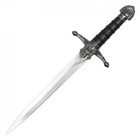 13 5  Ornate Black Crusader Fixed Blade Medieval Dagger Short Sword W  Scabbard