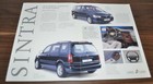 1997 Opel Sintra The People Carrier Brochure Prospekt En