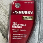 New Husky 18  Long Adjustable Wrench 2-1 16  Large Jaw Capacity Anti-slip