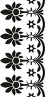 Floral Decoration Pattern Wall Art Reusable Plastic Stencil - Stencilair