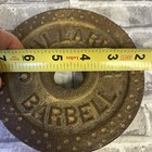 2 Vintage Gold Dimpled Billard Barbell 5 Lb 1 1 4 Standard Weight Plates