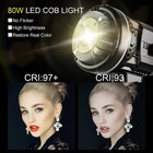 Gvm 80w Photo Studio Lighting Kit  Led Video Light With Bowen  Gvm Lighting