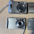 Lot Of 4 Sony Cyber-shot Digital Cameras Broken    parts repair   buy As Is Read Blw