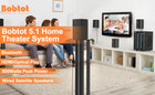 Home Theater System Stereo Subwoofer Receiver Surround Sound Speaker Hdmi For Tv