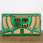 Vtg 1980s Brio 33125 Wooden Train Set Tracks   Cars Made In Sweden Complete 