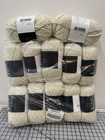 Lot Of 12 Hobbii Starlight 50g Skeins White Reflective Worsted Wool Yarn