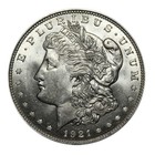 1921 90  Silver Morgan Dollar Brilliant Uncirculated
