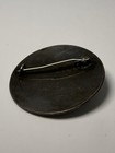 Vintage Sterling Silver Palestine Round Filigree Large Pin brooch  50 Mm