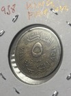 1938  10 Qirsh  Egyptian Silver Coin King Farouk