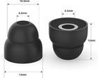 Double Flange Replacement Earbud Tips Covers 5 Pairs Powerbeats   More  black 
