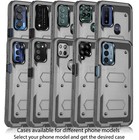 Rugged Shockproof Tank Armor Hybrid Phone Case Cover   Built-in Screen Protector