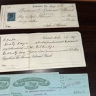 Lot Of 7 Checks From 1879 - 1923 Ny  Pa  Ct Nice Shape 