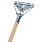 Rubbermaid Commercial Fgh516000000 60  Slide On Wet Mop Handle  Wood