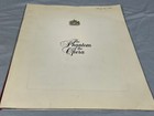 Official 1995 The Phantom Of The Opera Theatre Program Play Bill