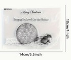 Mouse With Christmas Ornament Clear Cling  Stamp