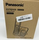 Nib Panasonic Kx-tgd630 Cordless Phone 1 Handset Set Dect 6 0 Metallic Black