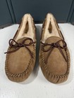 Ugg Dakota Women Size Us 11 Antelope Moccasin Loafers Sherpa Lined 5612 New Tan