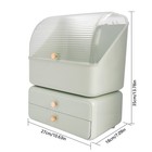 Cosmetics Skincare Organizers W lid And Drawers Makeup Organizer W brush Holder