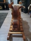 Vintage Amish Made Wooden Rocking Horse