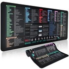 Excel Shortcut Keys Mouse Pad - Upgraded Pro Version  Extended Office Desk Mat
