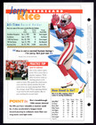 Jerry Rice 49ers  4 Pages 3-ring Binder Sports  Heroes  Feats   Facts