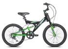 New Kent Super 20 Kids Mountain Bike Dual Suspension 7-speed Green 20  Mtb