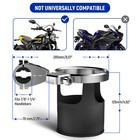 Motorcycle Cup Holder Handlebar Adjustable Universal Drink Bottle For Harley