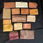 Vintage Lot Of 15 Leather Wallets All Used 1960-1980   s  Rolfs  Hand Tooled