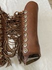 Western Leather Riding Half Chaps  Leather Leggings  Motorcycle Gators - Lace Up