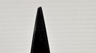 Vintage Mexican Onyx Sculpture   Black Stone Obelisk Paperweight Decor